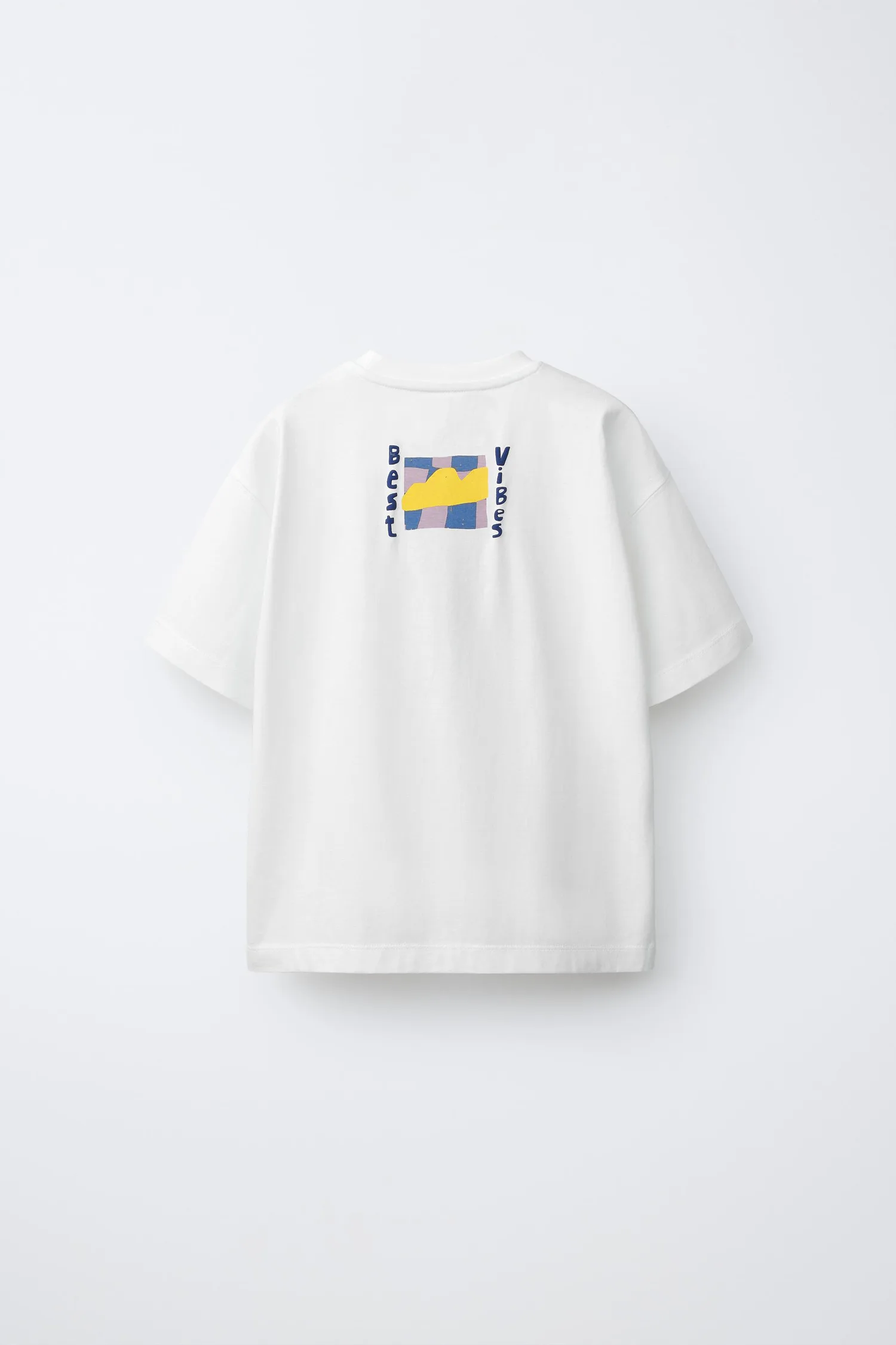 Футболка с графическим принтом Zara, белый — фото 2