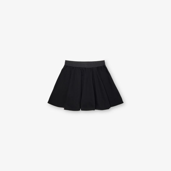 

Юбка Moncler с плиссировкой и нашивкой, черный