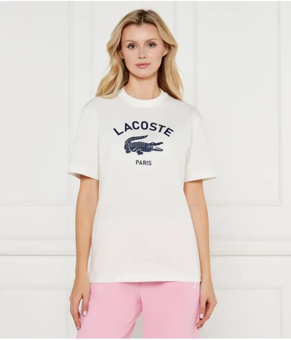 Футболка classic fit Lacoste, экрю