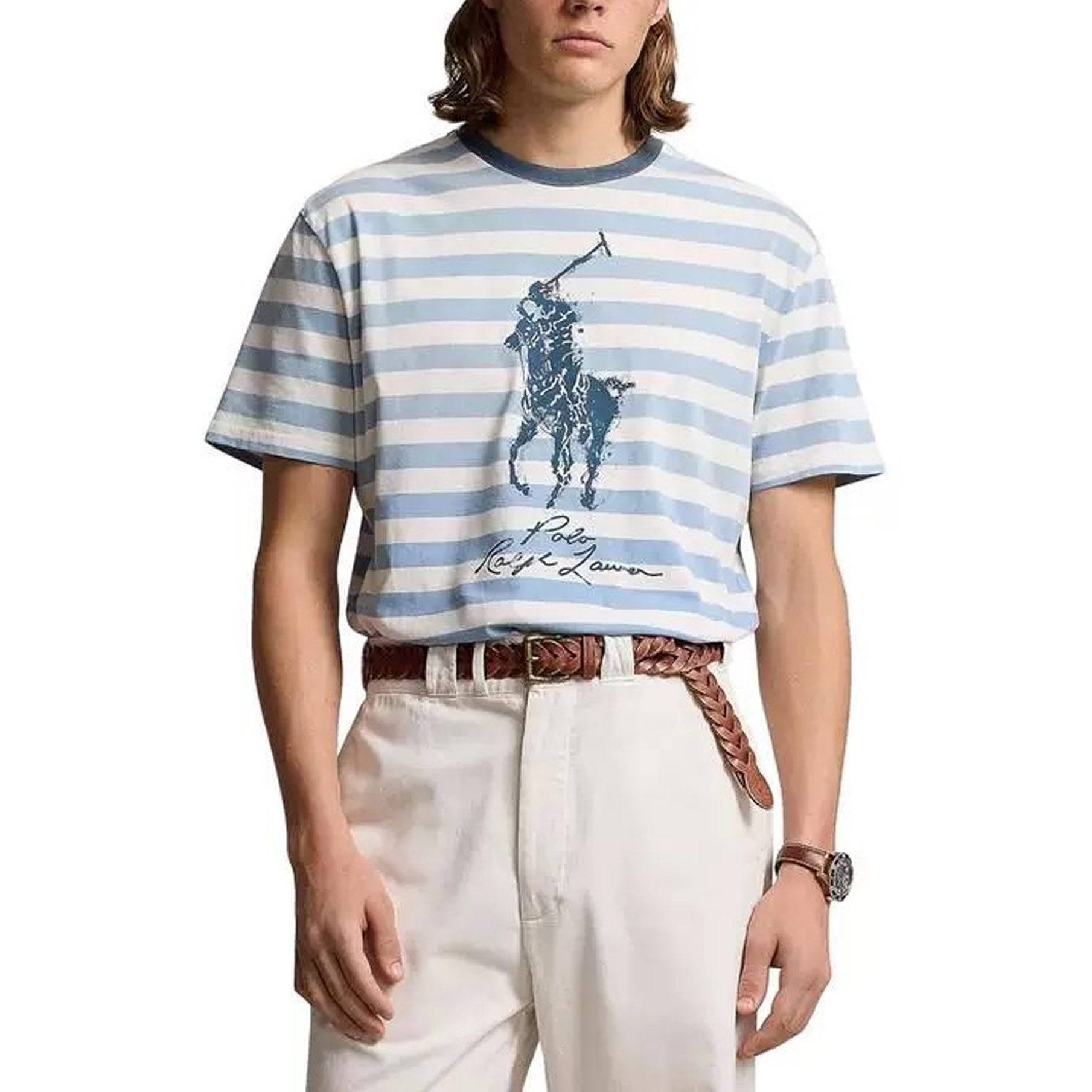 

Polo Ralph Lauren Футболка мужская синяя, Синий, Polo Ralph Lauren Футболка мужская синяя