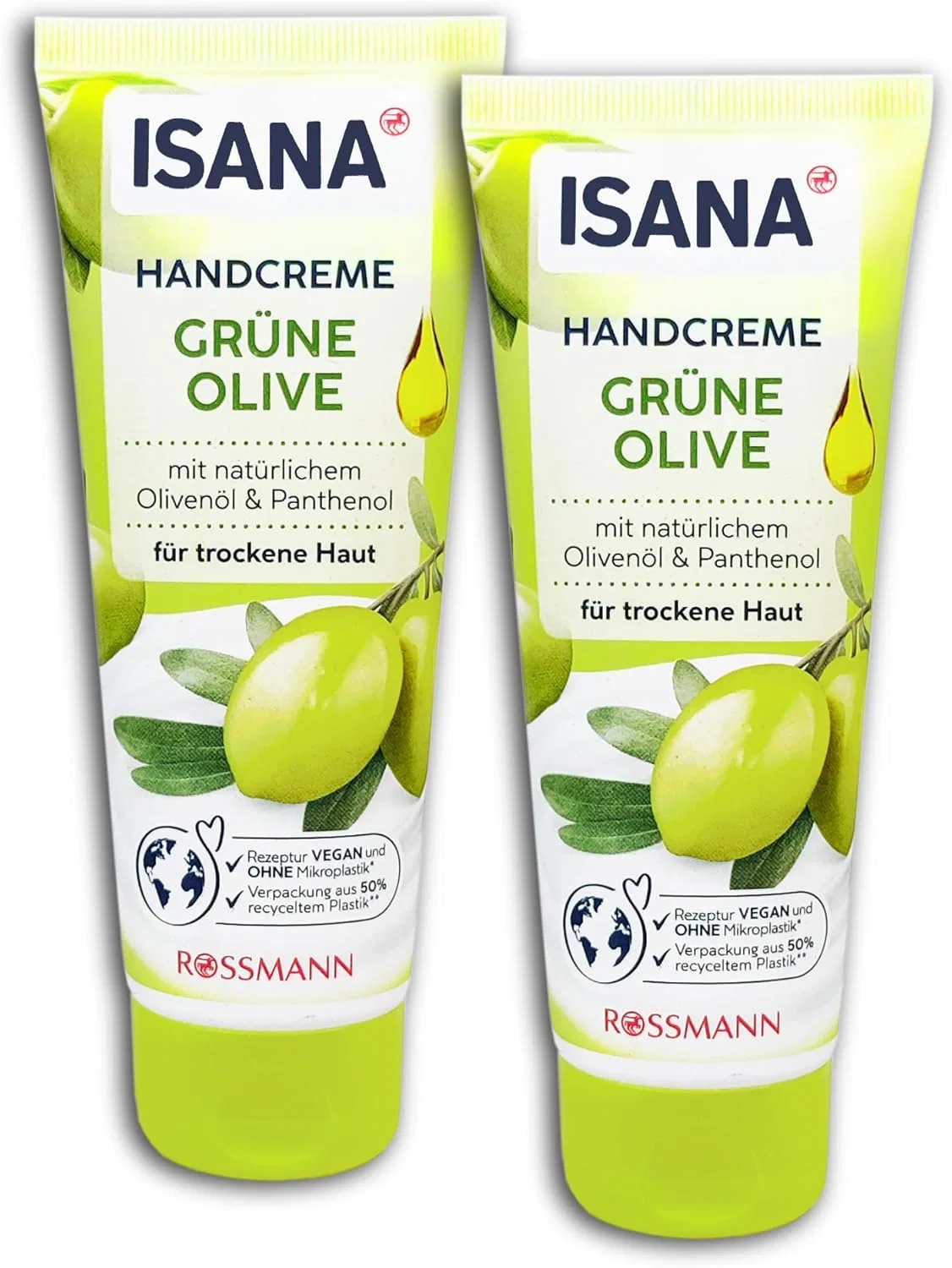 Набор крема для рук Isana Green Olive 2 x 100 мл Isana