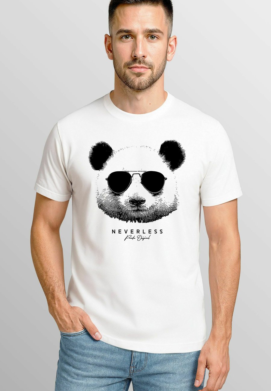 

Футболка Neverless PANDA MIT SONNENBRILLE LUSTIGE TIERMOTIVE , Weiß/White, Белый, Футболка Neverless PANDA MIT SONNENBRILLE LUSTIGE TIERMOTIVE , Weiß/White