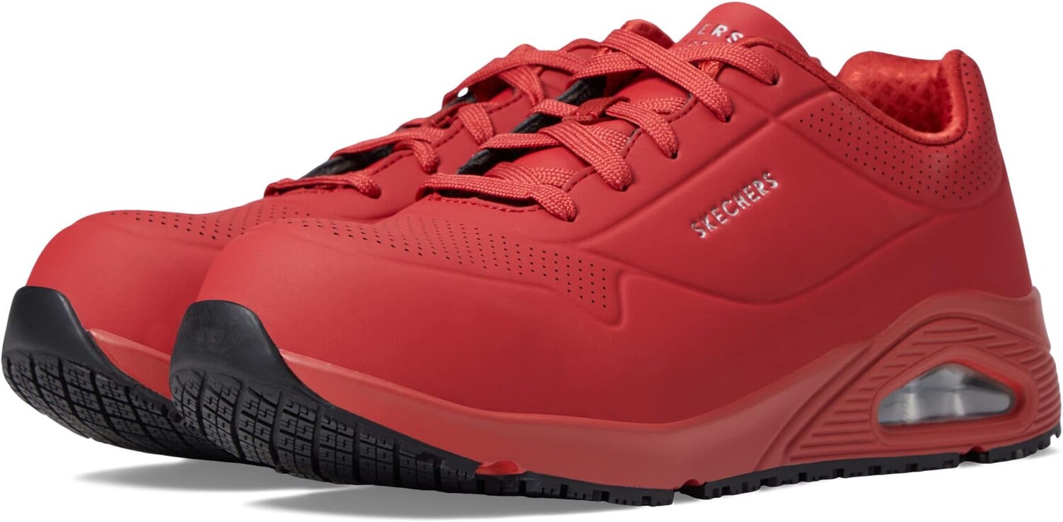 

Кроссовки Uno SR - Deloney Comp Toe SKECHERS Work, красный