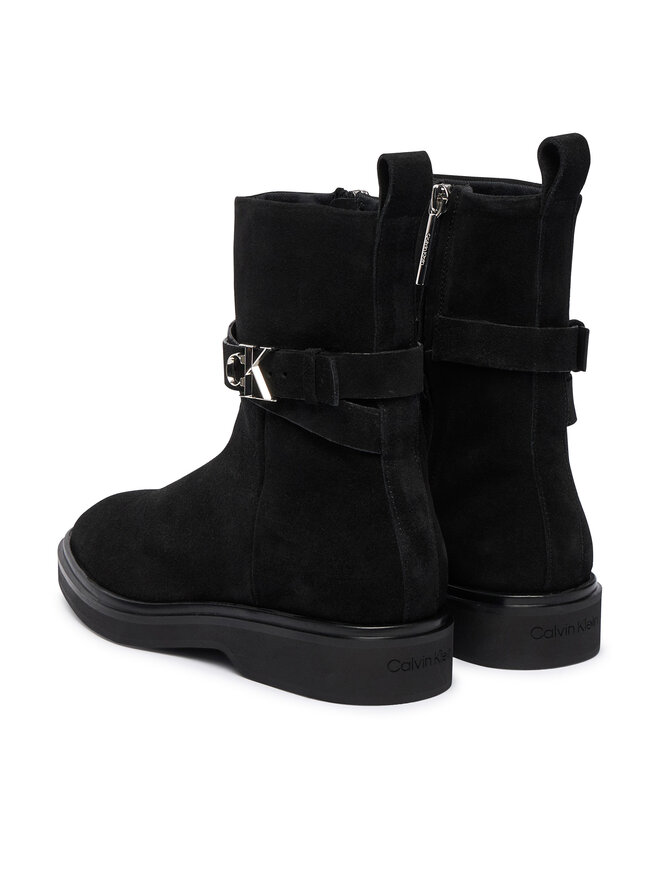 Ботильоны Ankle Boot W/ Metal Logo Sue HW0HW02664 Calvin Klein, черный — фото 3
