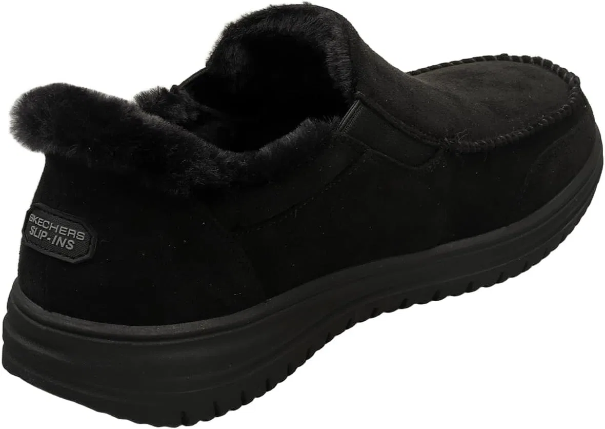 Мужские мокасины Skechers Murette Scofield, Black Microfibre — фото 2