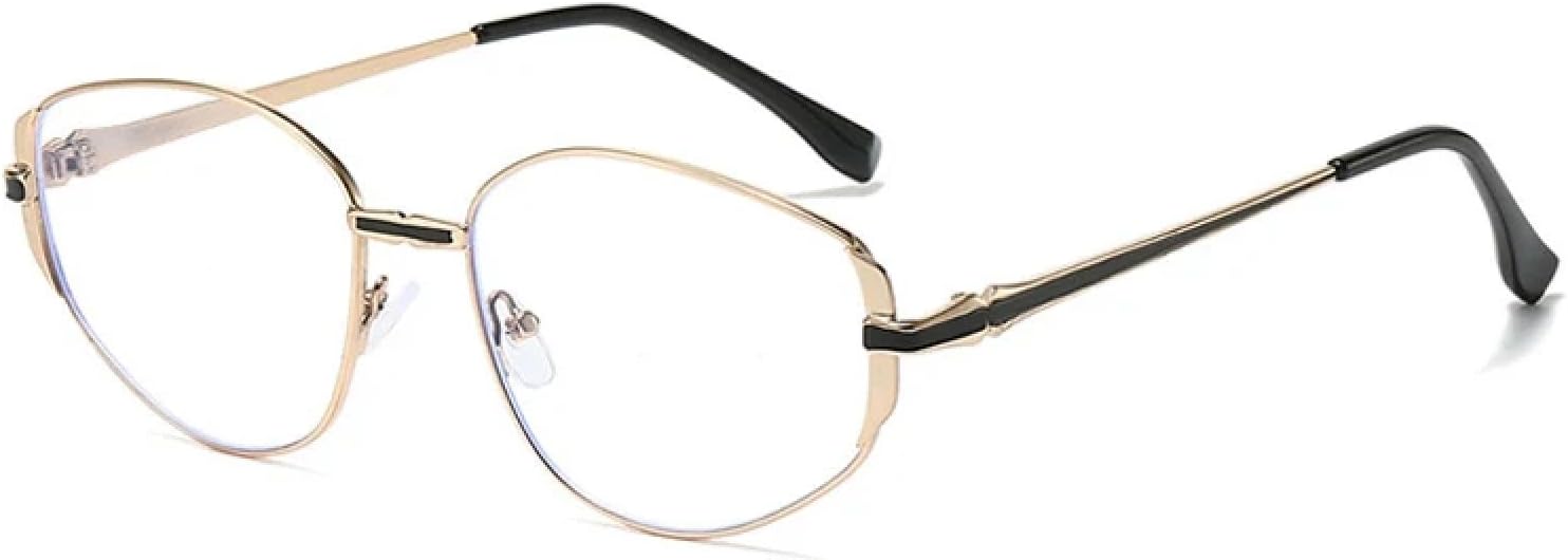 

Классические овальные солнцезащитные очки для женщин, модные, роскошные, в металлической оправе, для мужчин, для активного отдыха на природе и вождения, защита от УФ-излучения UV400 TKKTLLT, Gold Clear