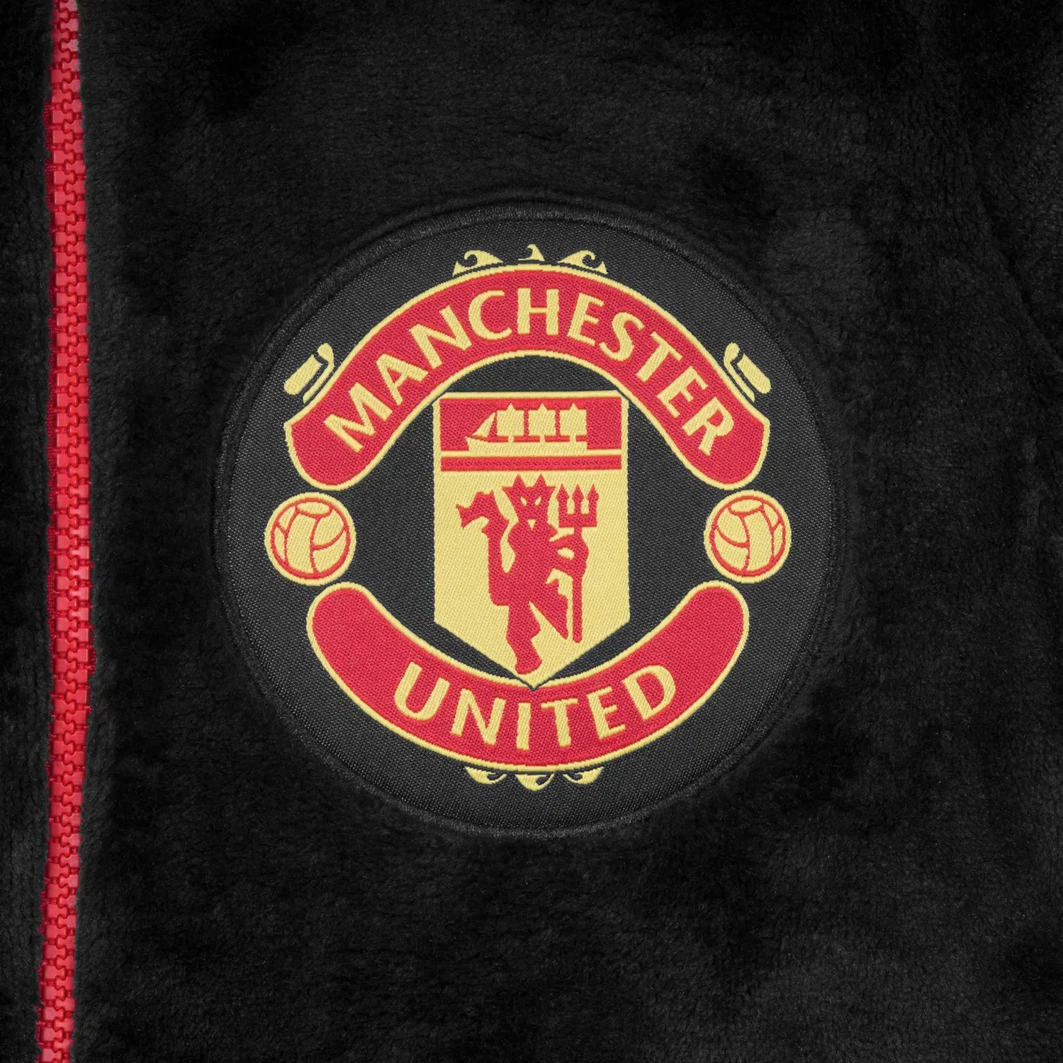 Детский флисовый комбинезон Manchester United FC, черный — фото 4