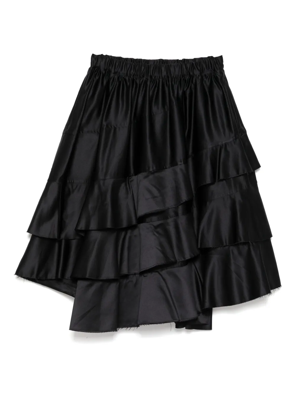 

Многослойная юбка с необработанными краями Black Comme Des Garçons, черный