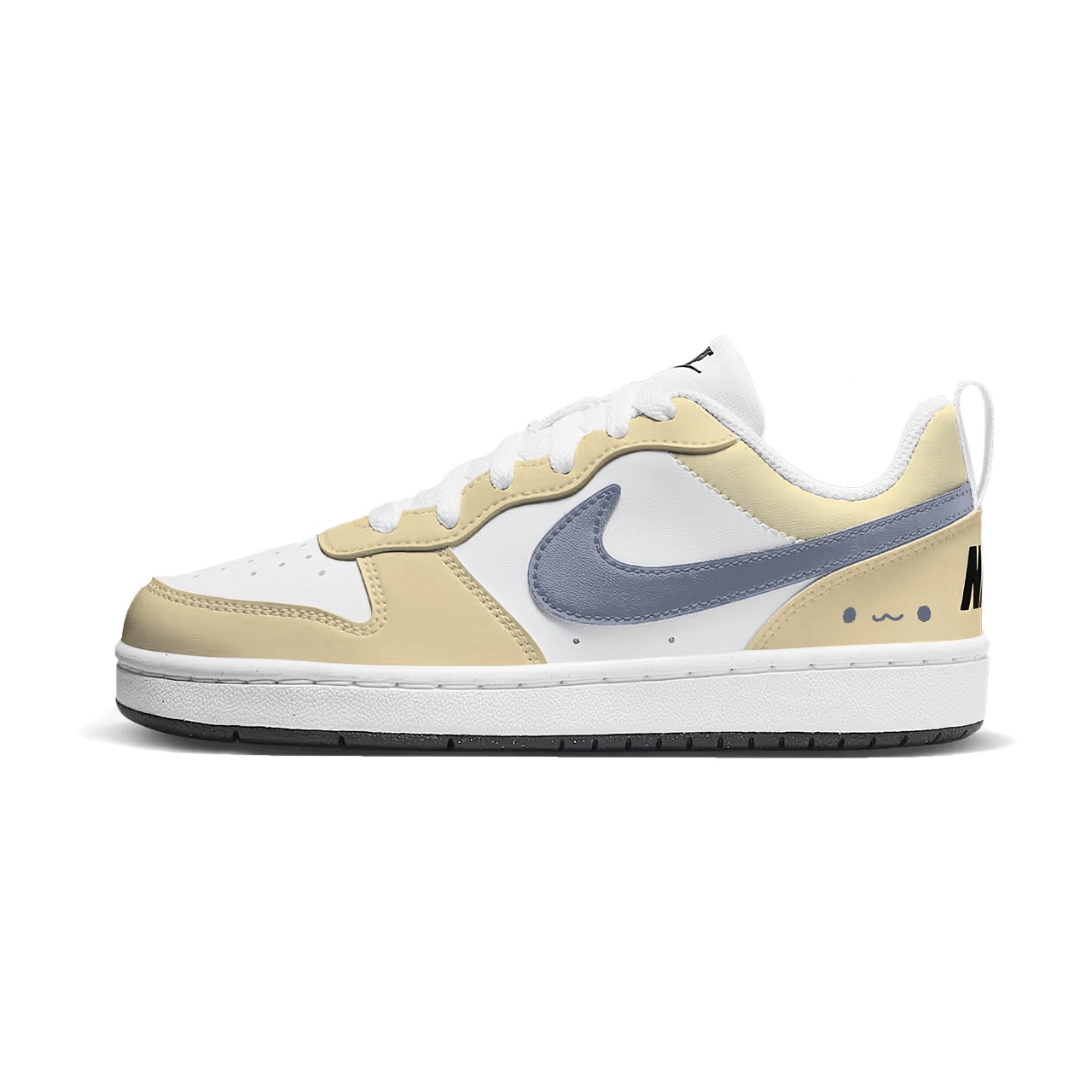 

Nike Кроссовки для скейтбординга Court Borough Kitten Worm Abrasion Resistant Low top для детей и подростков, желтые