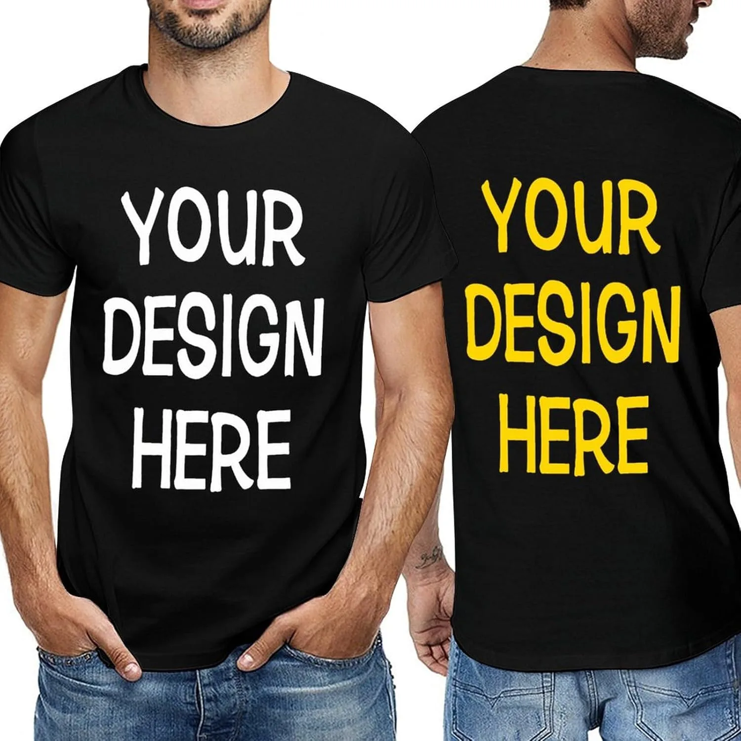 Футболка Custom с индивидуальным принтом на обеих сторонах — фото 2