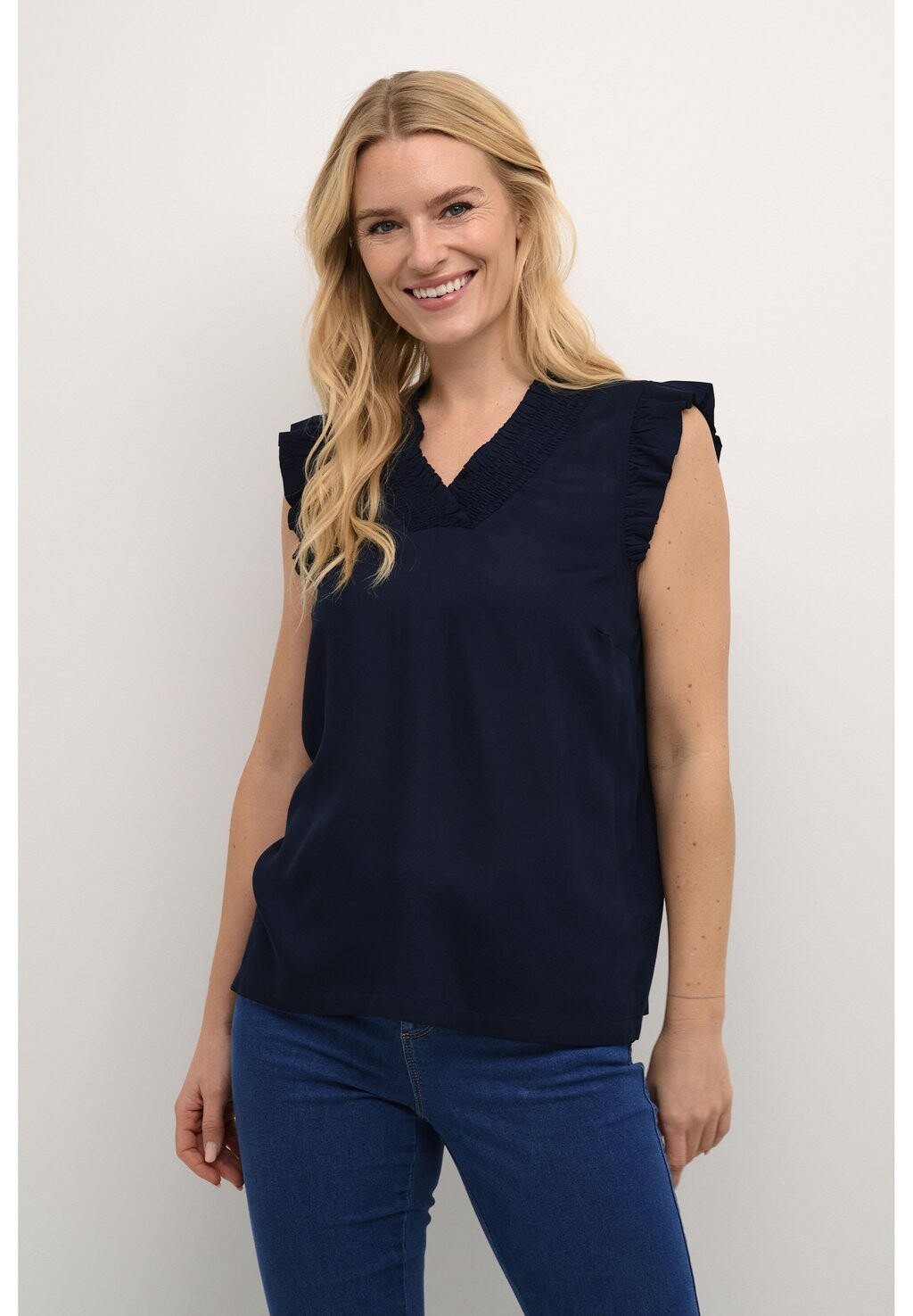 

Блузка DAHLIA SMOCK Kaffe, цвет midnight marine