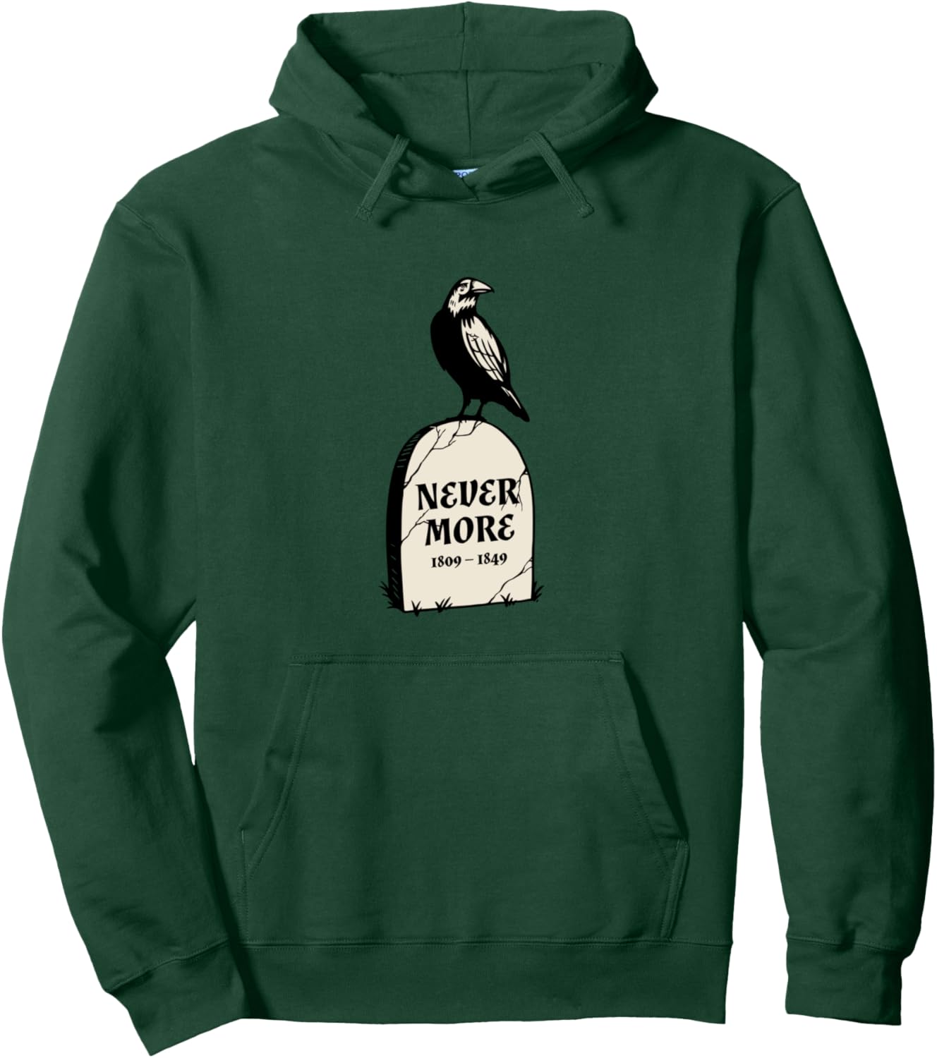 

Худи Nevermore Raven на Хэллоуин Nevermore Gifts, темно-зеленый