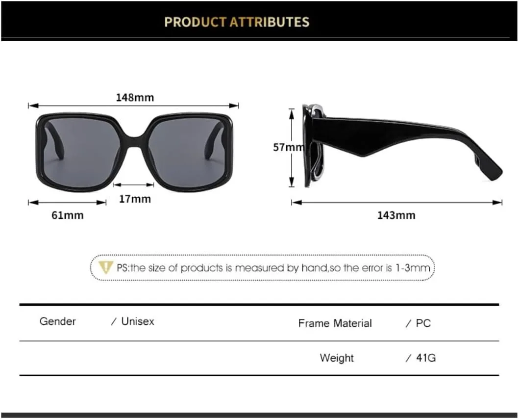 

Солнцезащитные очки для мужчин и женщин - защита UV400 - яркие градиентные линзы в крупной оправе для занятий спортом на открытом воздухе и вождения DSVIGF, White