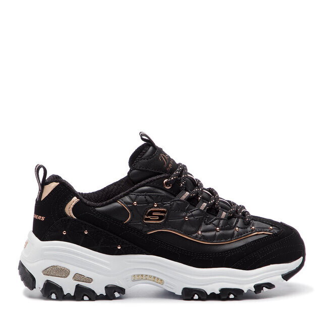 Кроссовки Skechers D'lites Glamour Feels 13087/BKRG Black/Rose Gold, черный