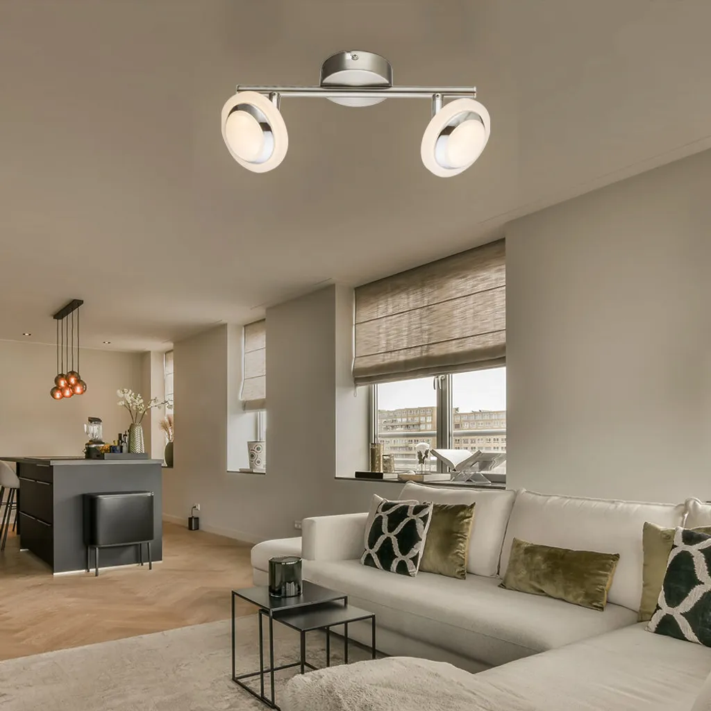 

Светодиодный потолочный светильник Globo Lighting, серебряный
