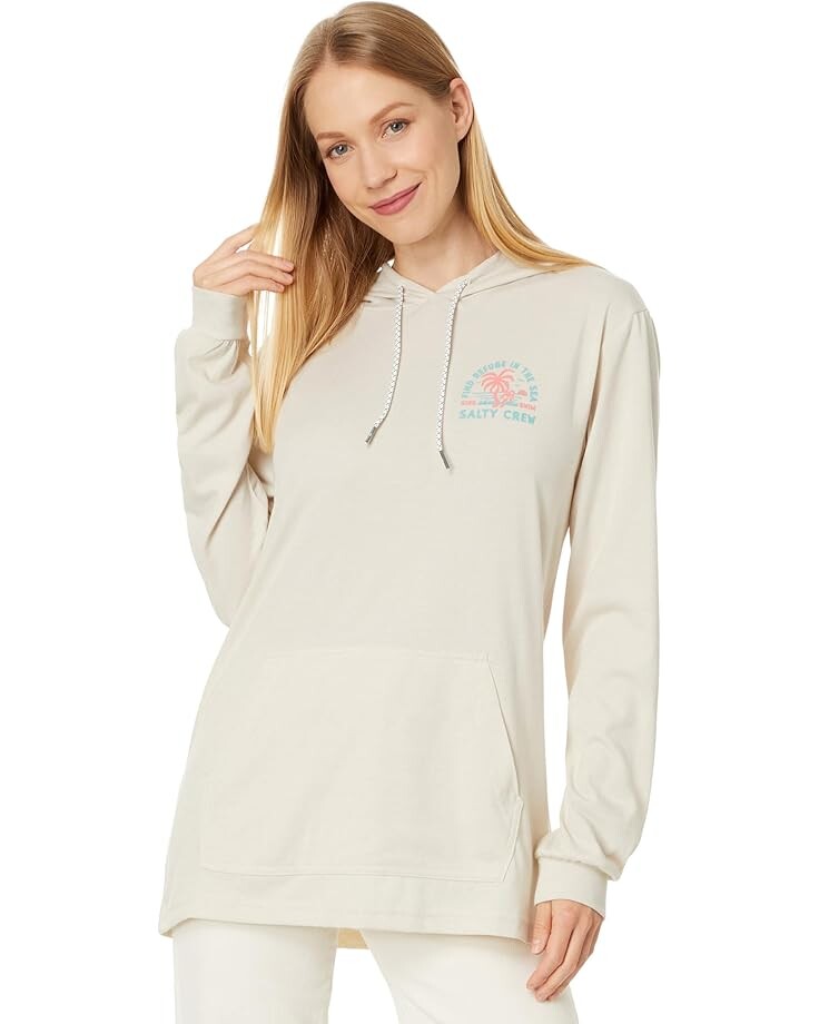 

Футболка Salty Crew Good Times Hooded Tech Tee, цвет Vintage White