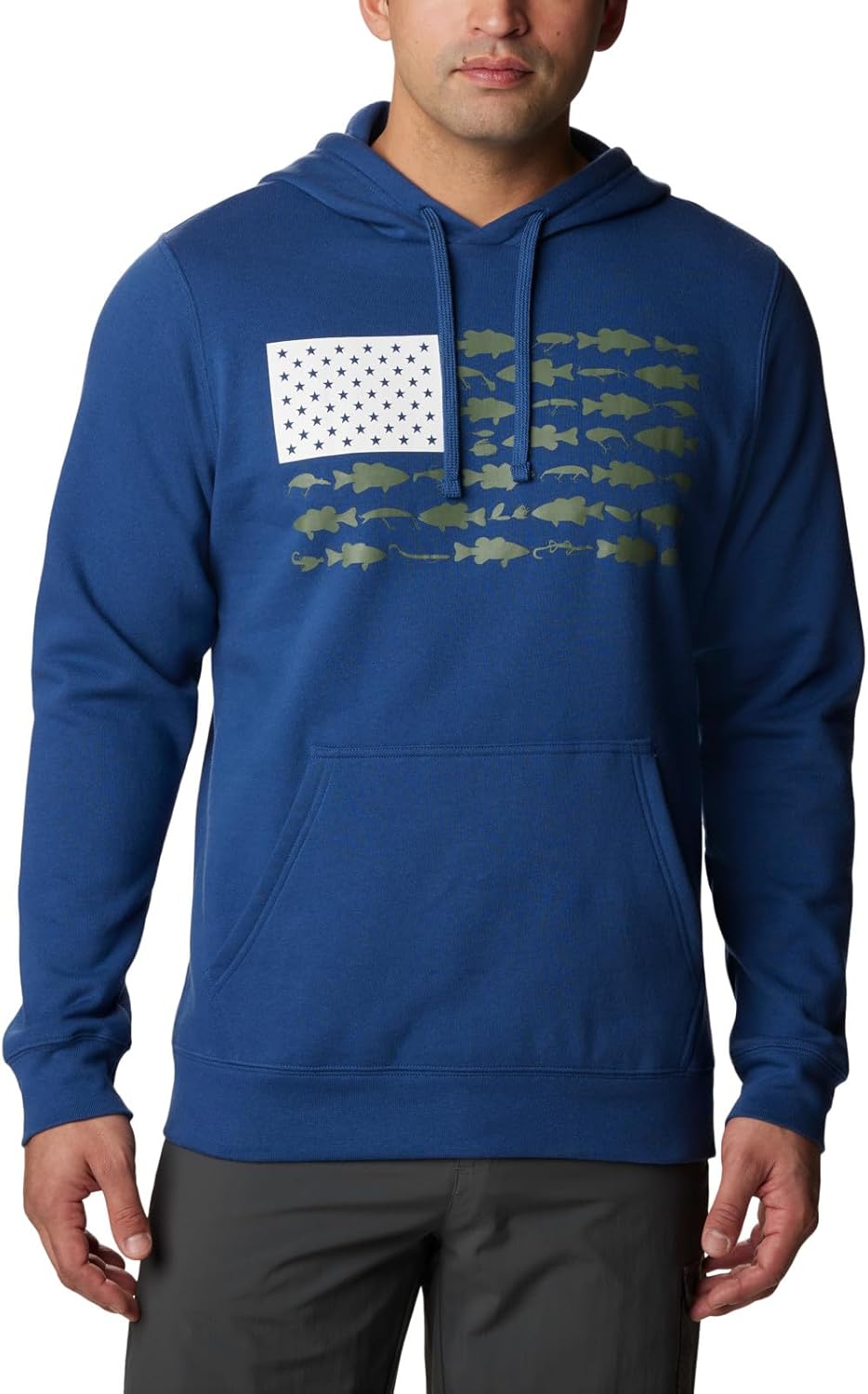 

Колумбия мужская толстовка с капюшоном Pfg Fish Flag II Columbia, Carbon/Cypress Bass Lures