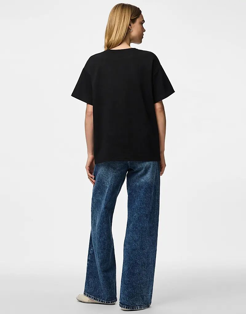 

Футболка Pieces Oversize черного цвета