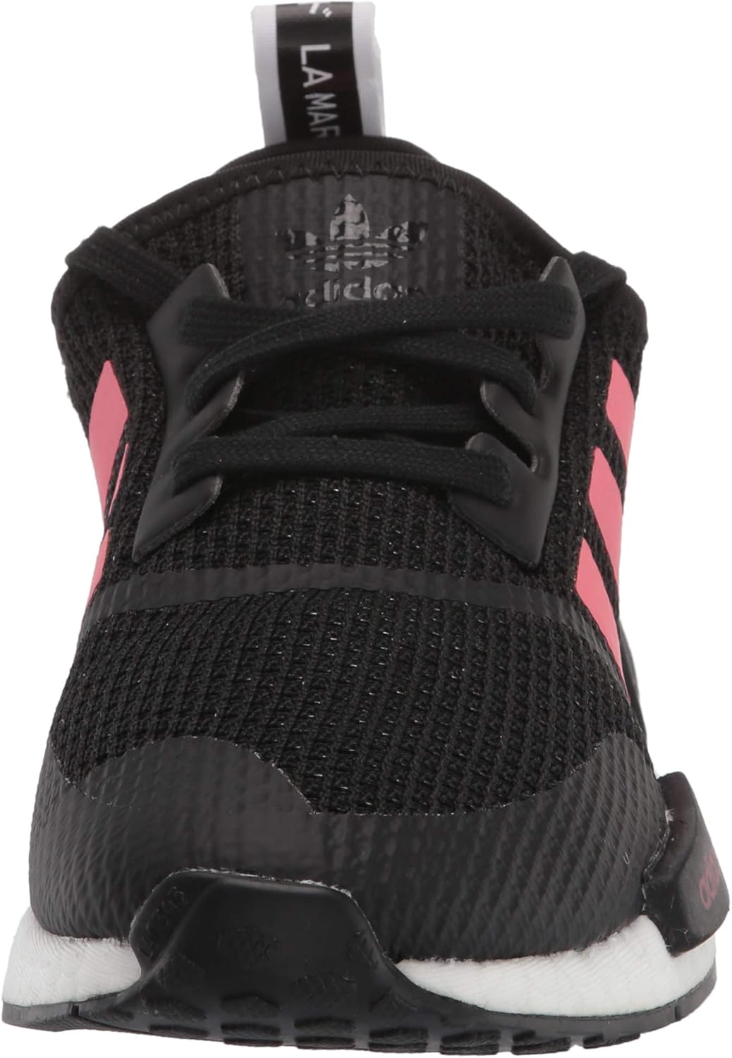 Мужские кроссовки adidas Originals NMDR1 Legacy, белый/черный/розовый — фото 2