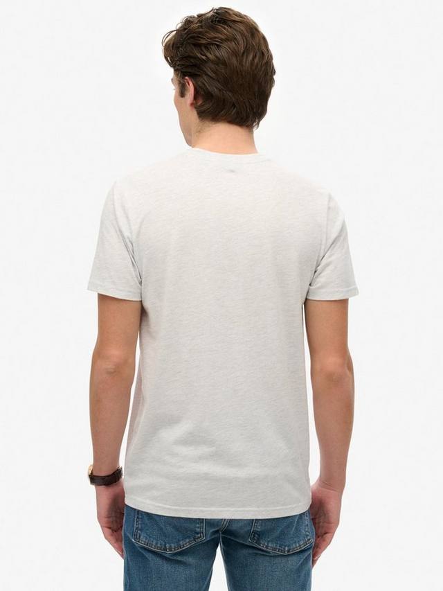 Расслабленная футболка в японскую полоску Superdry, цвет Ice Grey Marl — фото 2