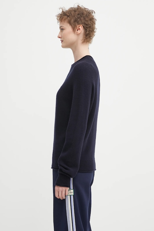 Шерстяной свитер Lacoste, темно-синий — фото 2