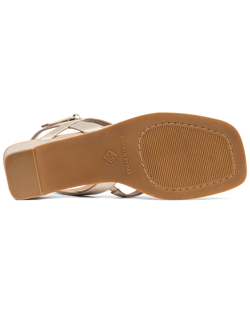 Donald Pliner Cesilia Leather Sandal, золотой — фото 4