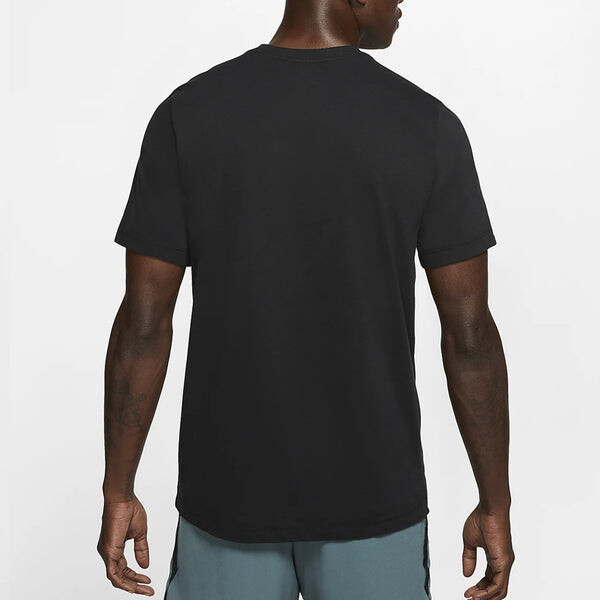Футболка dry tee dfc crew solid short sleeve men's black Nike, черный — фото 4