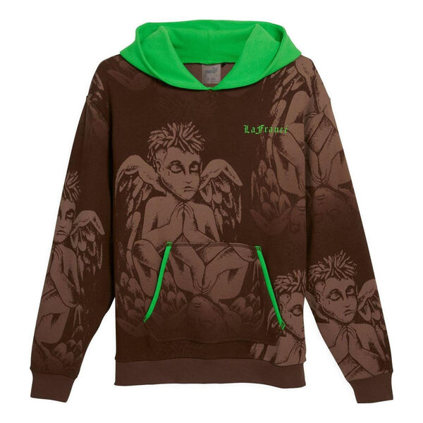 

Толстовка hoops x lafrance hoodie 'brown green' Puma, коричневый