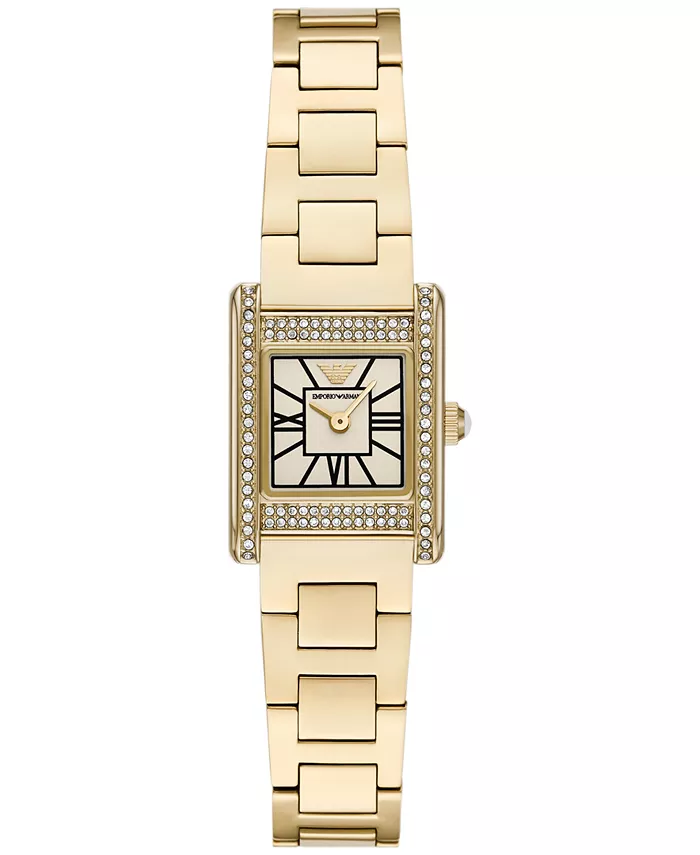 

Женские золотистые наручные часы из нержавеющей стали, ширина ремешка 20 мм Emporio Armani