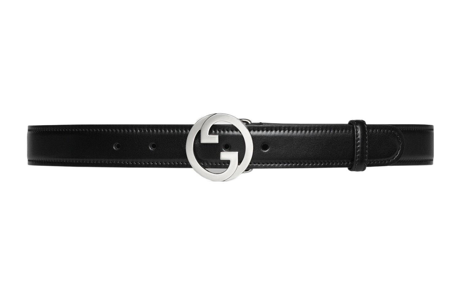 GUCCI Женский кожаный ремень Blondie, Black