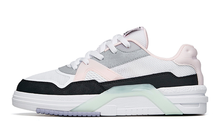 

Antakids Детские скейтерские кроссовки low top белые розовые