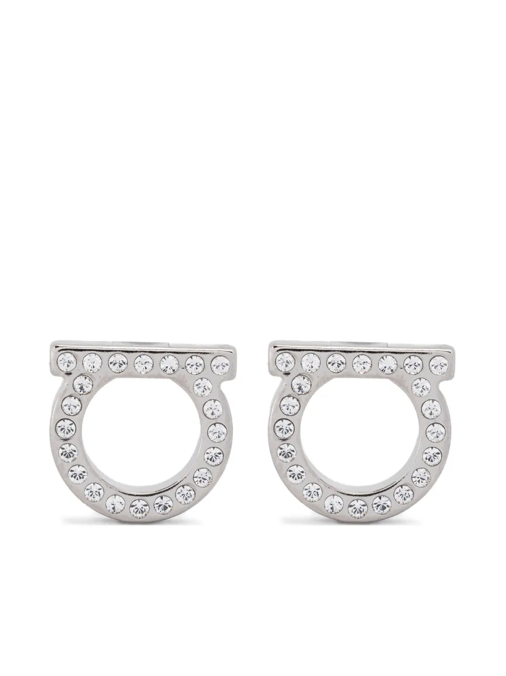 

Серьги Gancini с кристаллами Ferragamo, серебяный