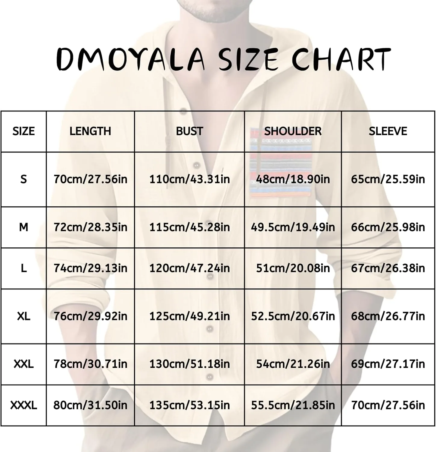 

Льняная рубашка с капюшоном для мужчин, Long Sleeve, Baggy DMOYALA