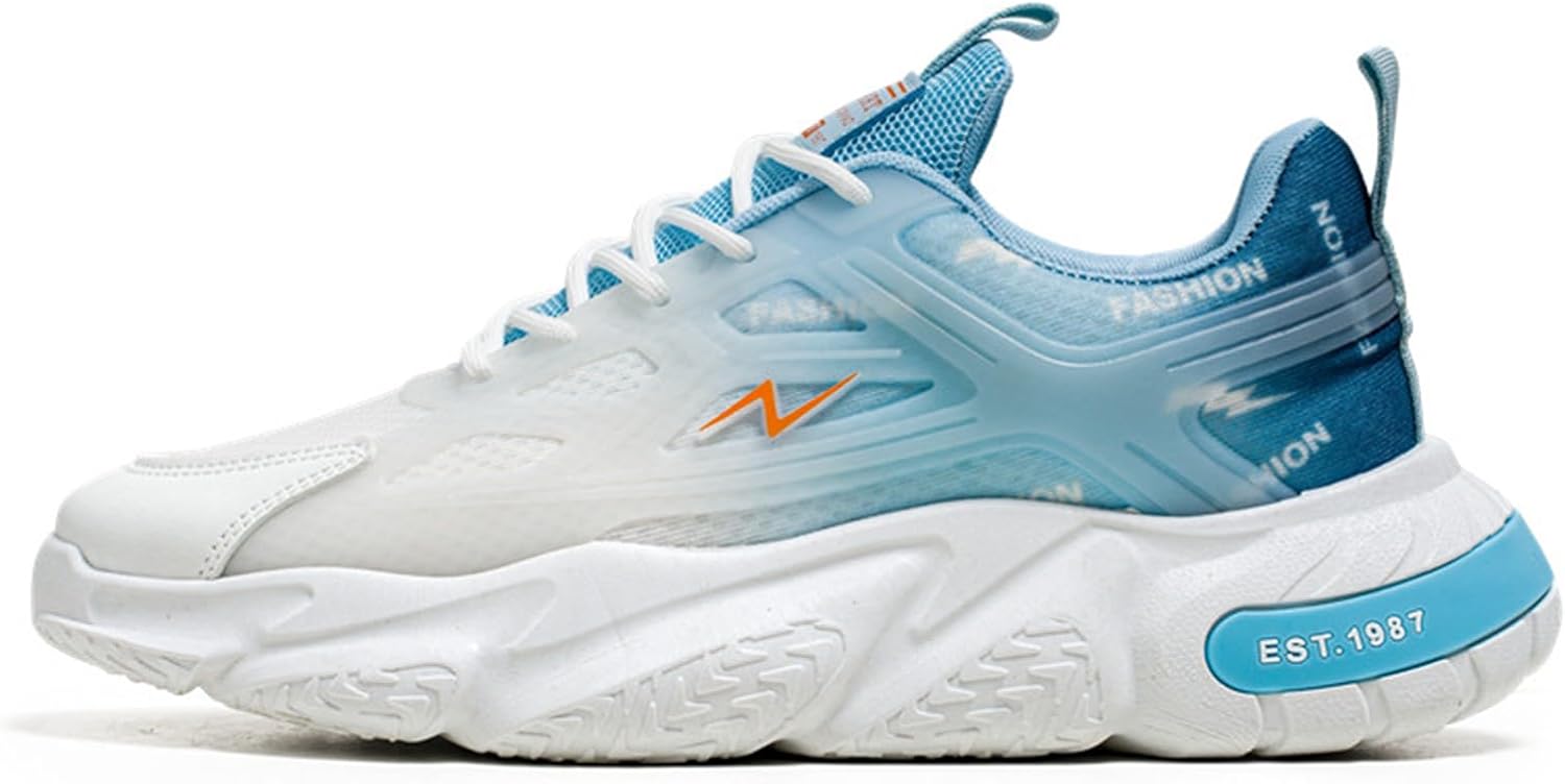 

Мужские дорожные кроссовки GSIGUL, легкие прогулочные кроссовки, амортизирующие мужские кроссовки, спортивно-повседневная обувь для мужчин, белый/синий