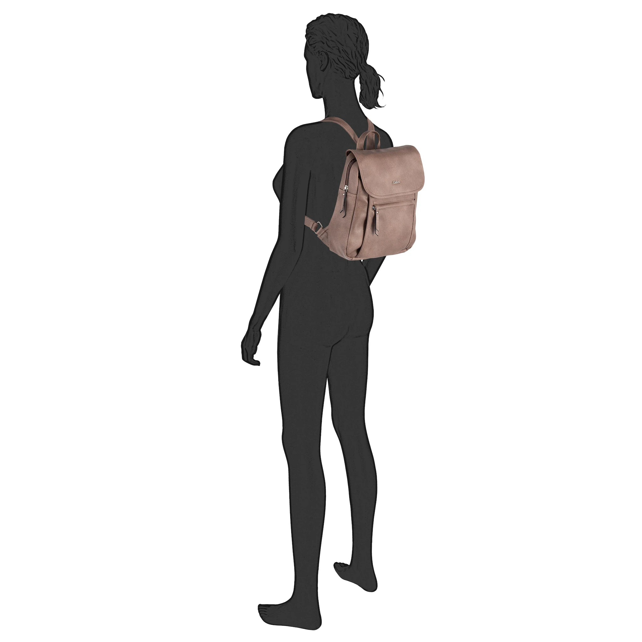 

Рюкзак Gabor "Mina" из мягкой, легкой искусственной кожи, повседневный, практичного формата, синий