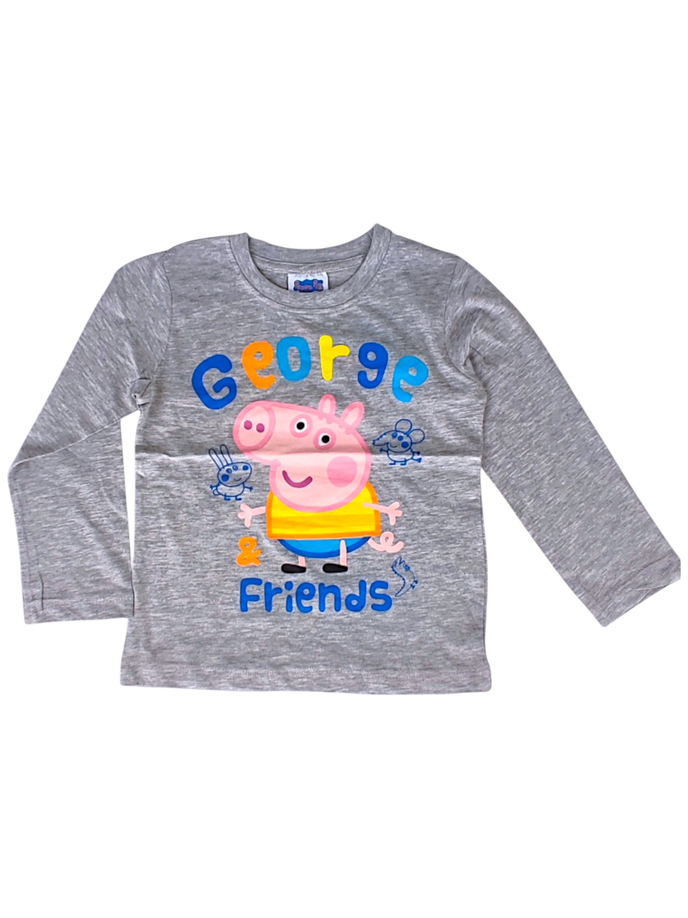 

Peppa Pig Лонгслив 'Langarmshirt George' в сером цвете