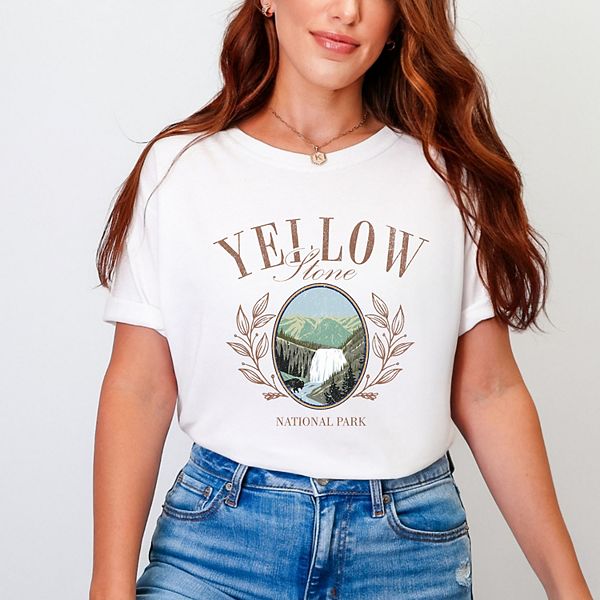 

Футболка Yellowstone park grunge garment dyed Simply Sage Market, White