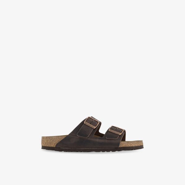 

Сандалии Birkenstock Arizona из замши с двойными ремешками, коричневый