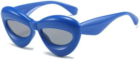 

Ретро-солнцезащитные очки конфетных цветов для женщин, модные, с широкими дужками, панк-стиль, солнцезащитные очки UV400, сине-серые, один размер MTZJH, One Color