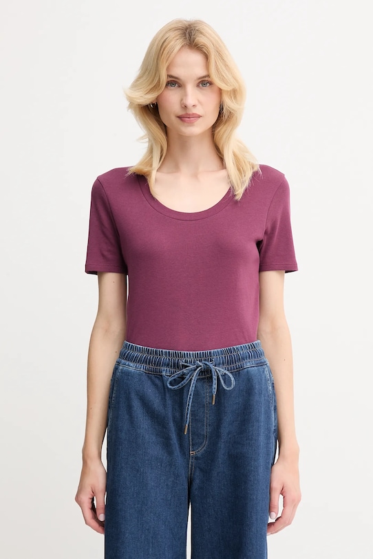 

Хлопковая футболка United Colors Of Benetton, фиолетовый