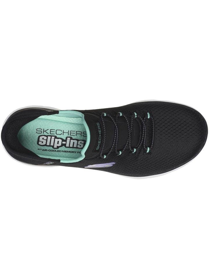 Кроссовки женские Skechers Diamond Dream из 100% веганских материалов, черный — фото 4