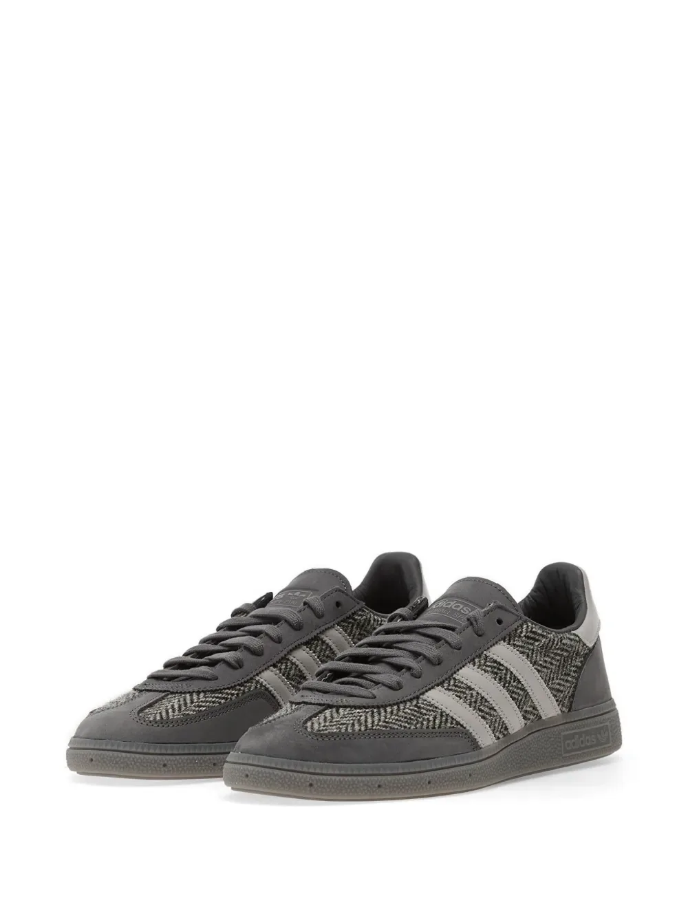 Кроссовки Handball Spezial с зигзагообразным узором (елочка) Adidas, серый — фото 2