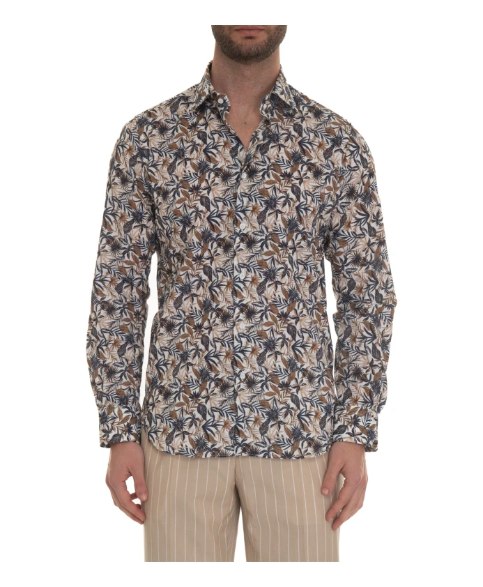 

Рубашка с принтом в виде листьев Cã Rrel, мультиколор