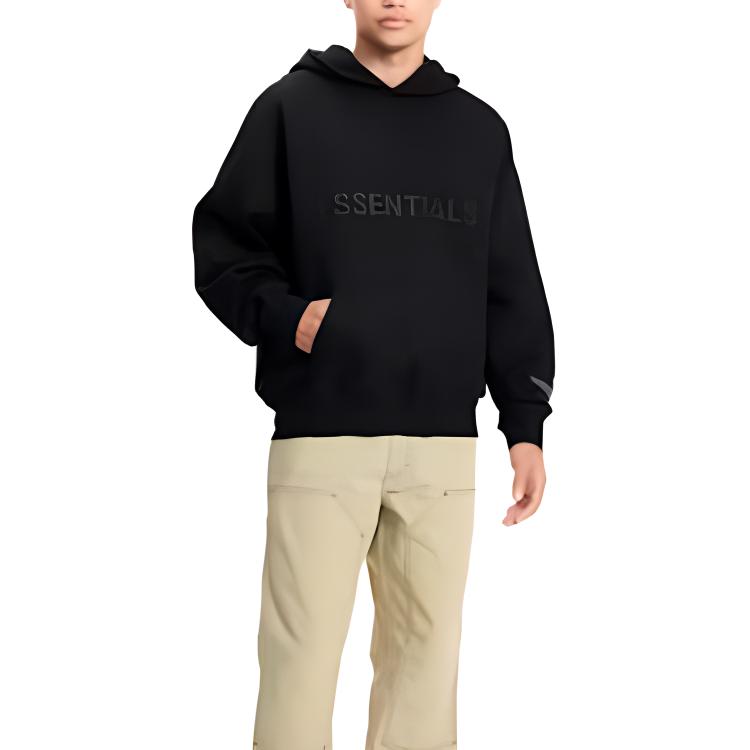 X Ssense Толстовка с капюшоном Аппликация Логотип Fear Of God Essentials, Черный — фото 2