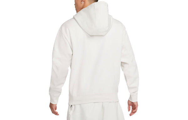 Толстовка Nike Solid Color Minimalistic Hooded Long Sleeves Hoodie Men's White, белый — фото 2