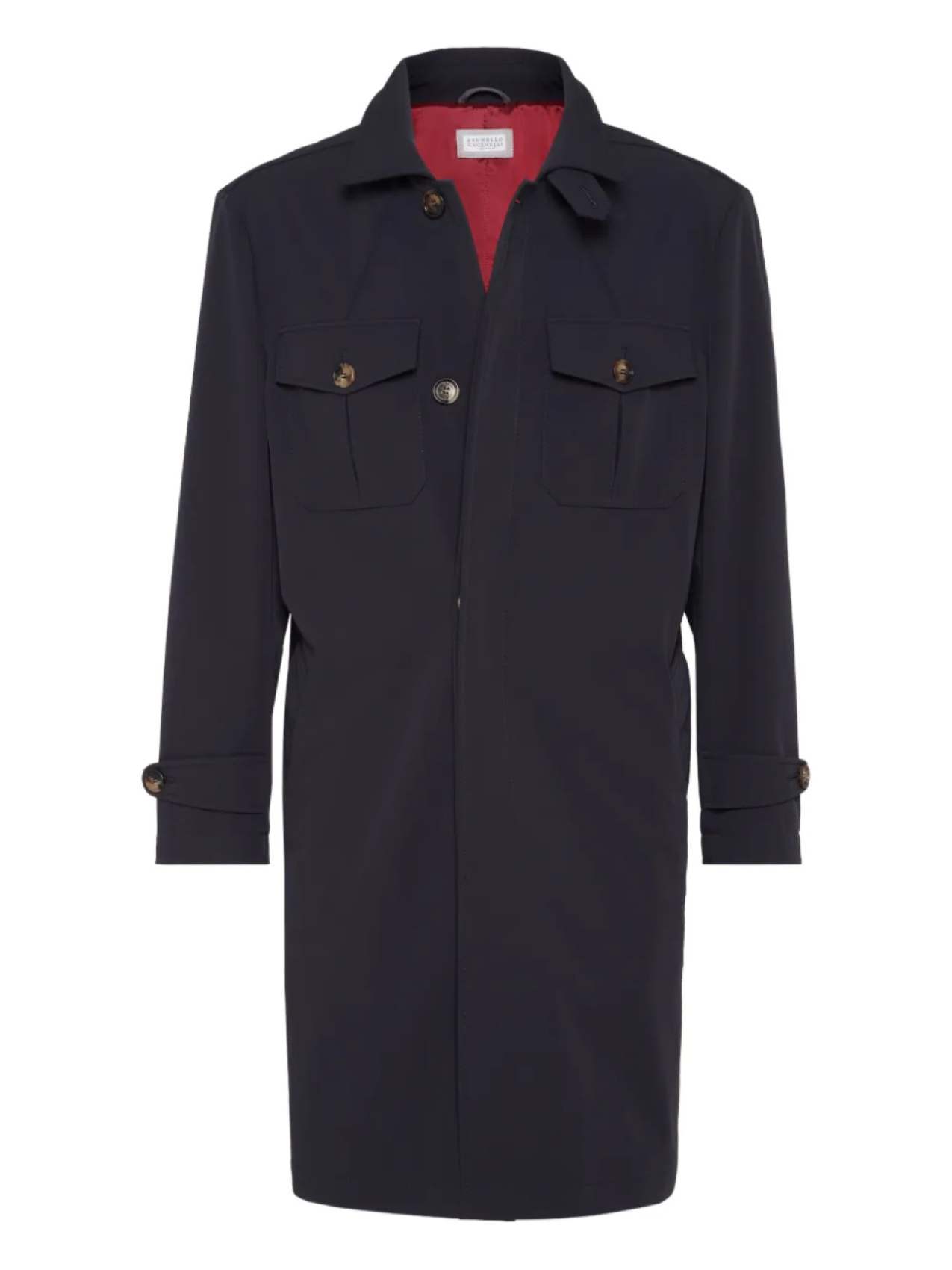 

Brunello Cucinelli пальто Redingote, синий