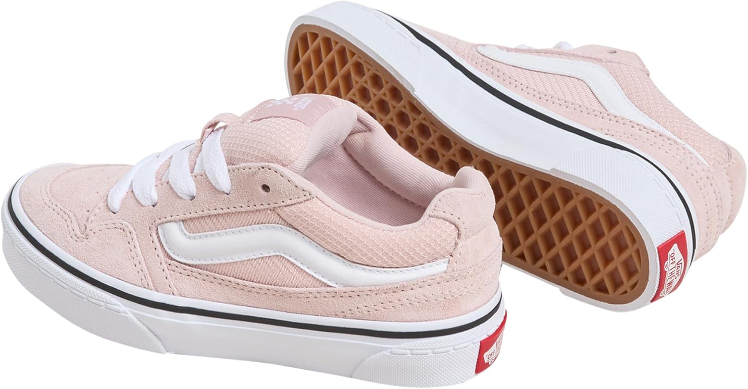 Vans Missy Caldrone | Детские низкие массивные модные кроссовки в ретро-стиле, Suede/Mesh Sepia Rose, 6 — фото 3