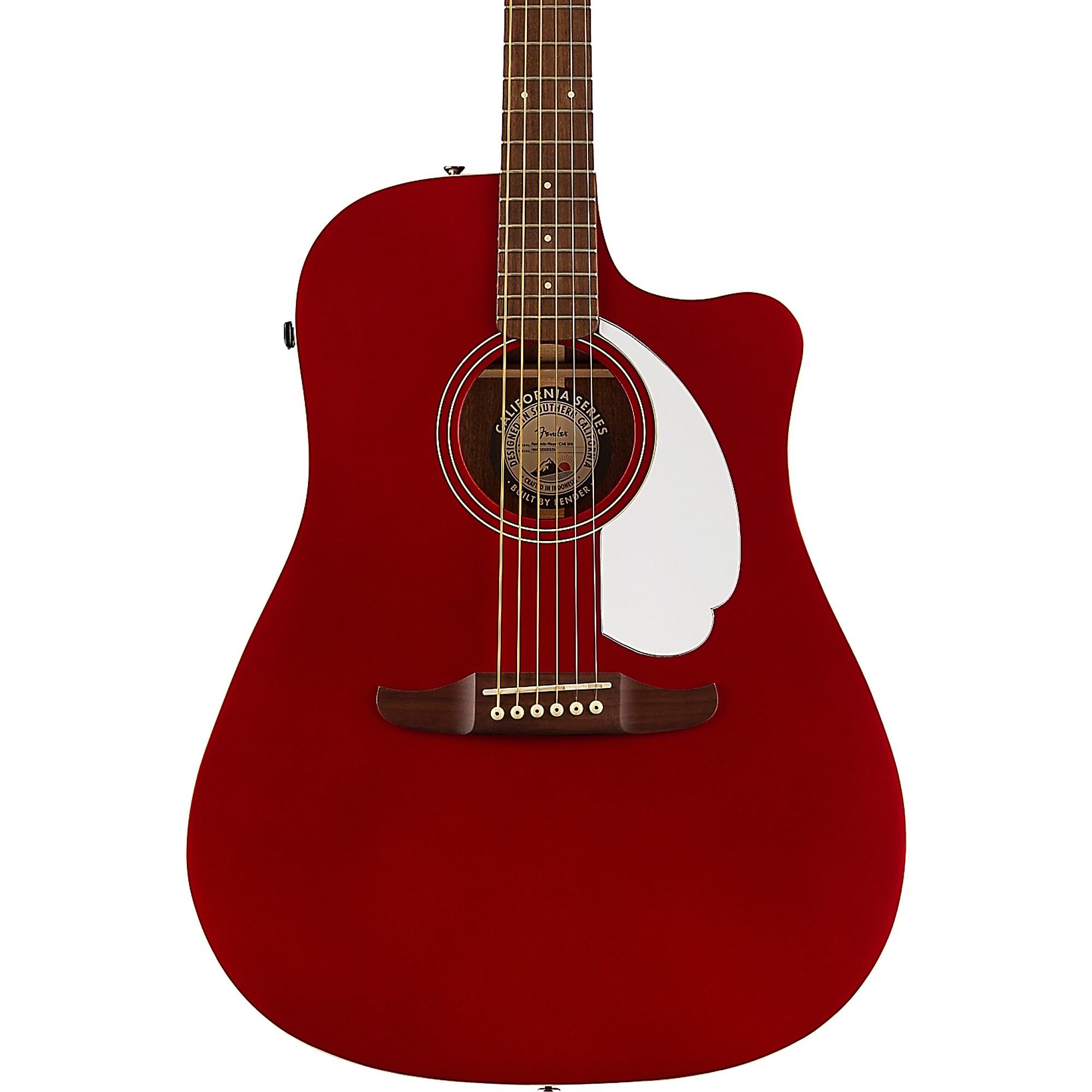 

Акустически-электрическая гитара Fender California Redondo Player Candy Apple Red