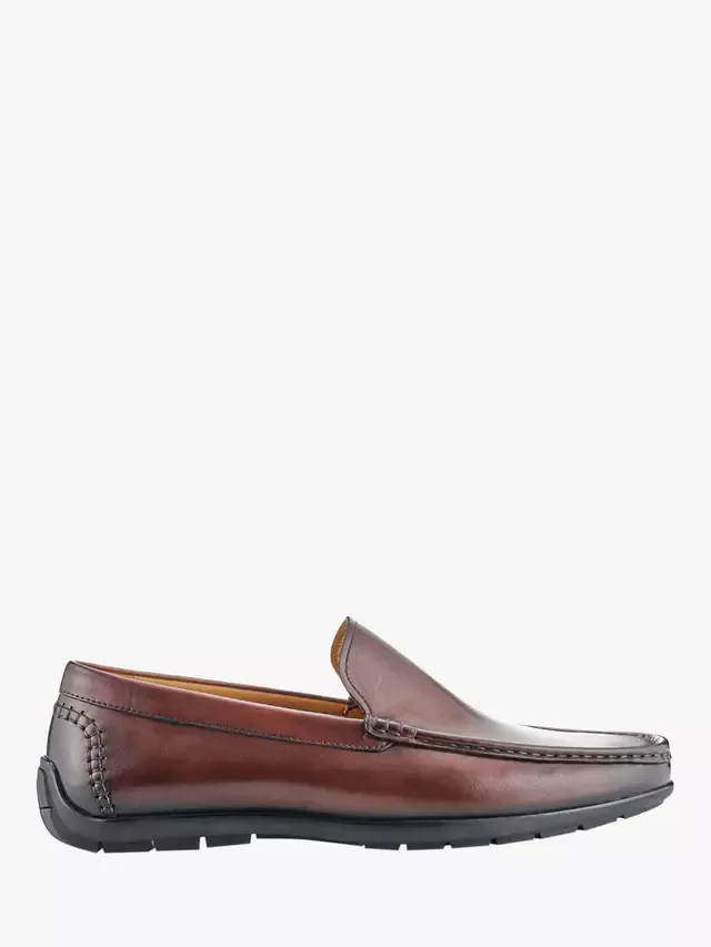 Мокасины Rawston Wide Fit из кожи Jones Bootmaker, Brown