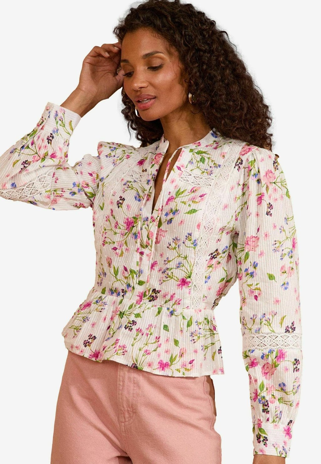 

Блуза PETITE FIT - LONG SLEEVE DOBBY Love & Roses, розовый